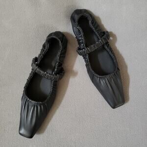 Studio Amelia Zadie Ballet Flats‎ Black Sz 40/10 SAML-WZ8 Capsule Wardrobe Shoes